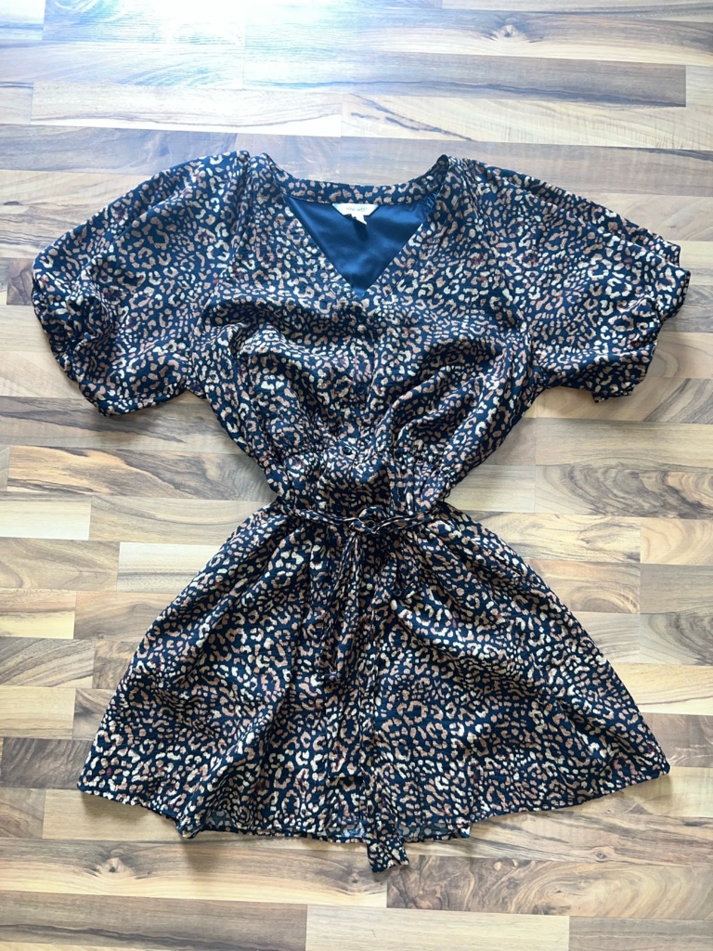 Nine West women’s animal print dress size XXL fully lined balloon sleeves casual - Picture 7 of 15